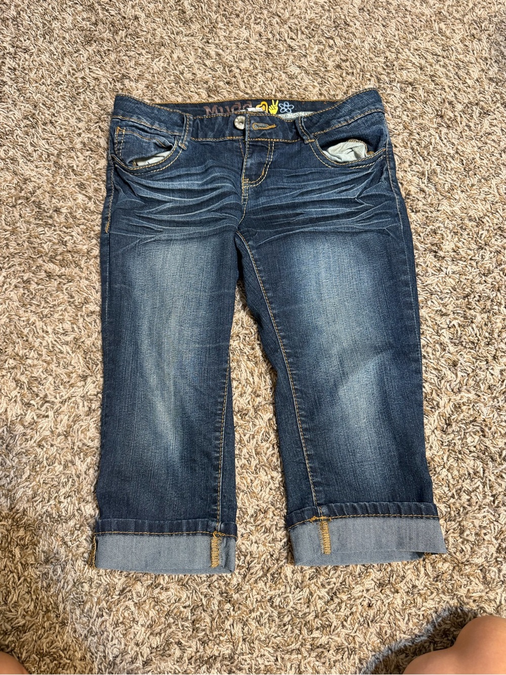 Y2K mudd denim capris. Size 7
